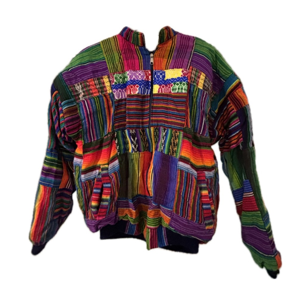 Vintage Mexicana Patchwork Bomber Jacket